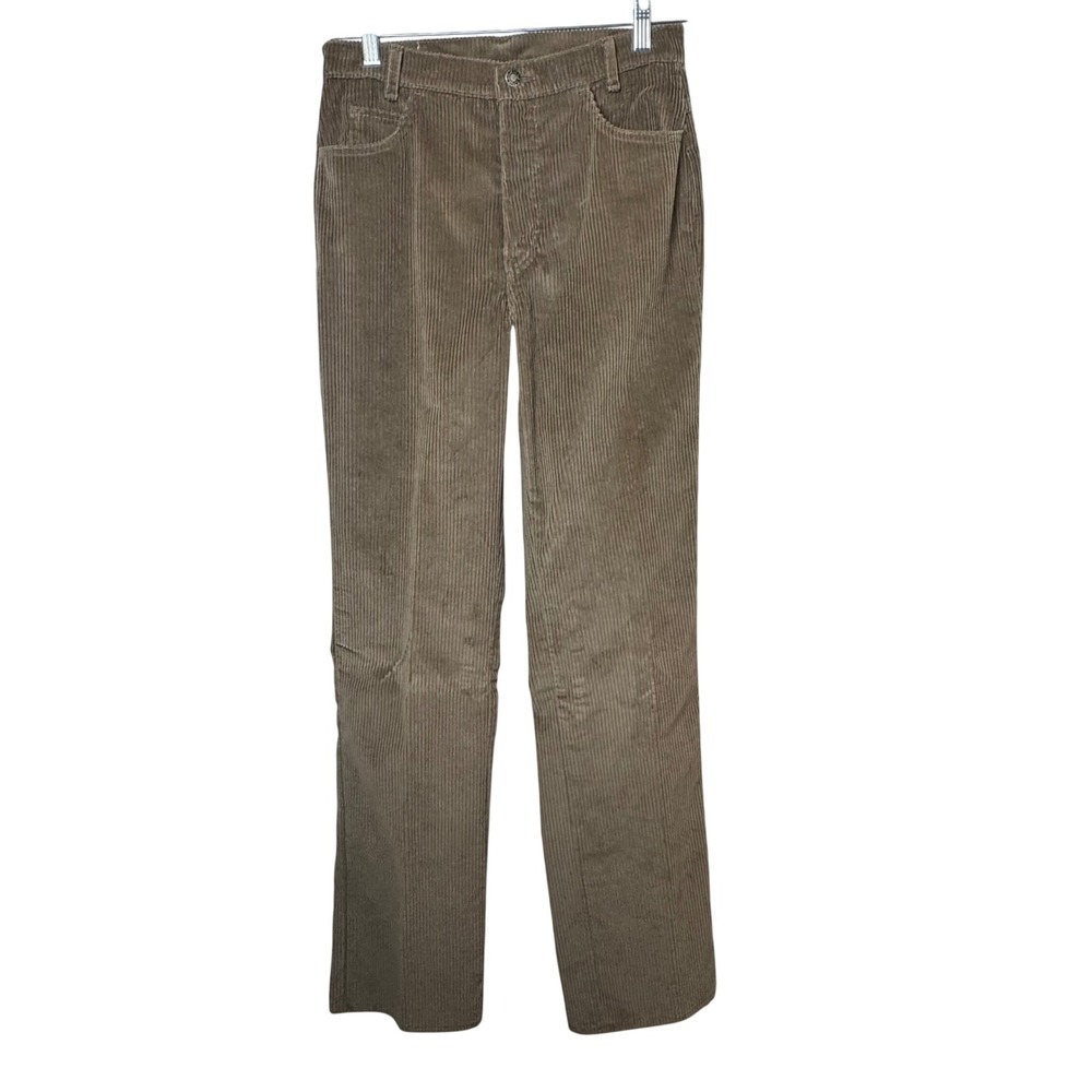 Calvin Klein Corduroy Pants Mens 30 Taupe Vintage 314 Straight Leg Trousers